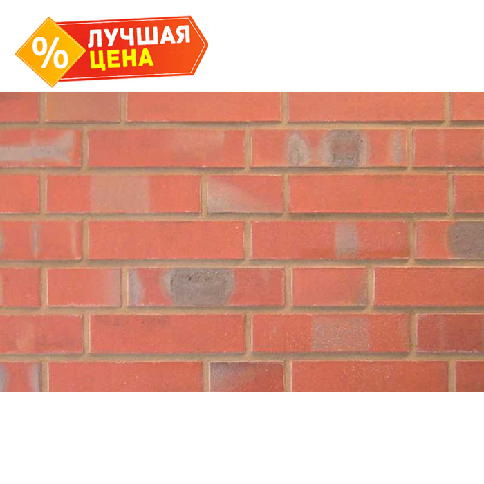 Кирпич клинкерный Muhr 03 K Naturrot Kohle рустик, 240х55х71 мм