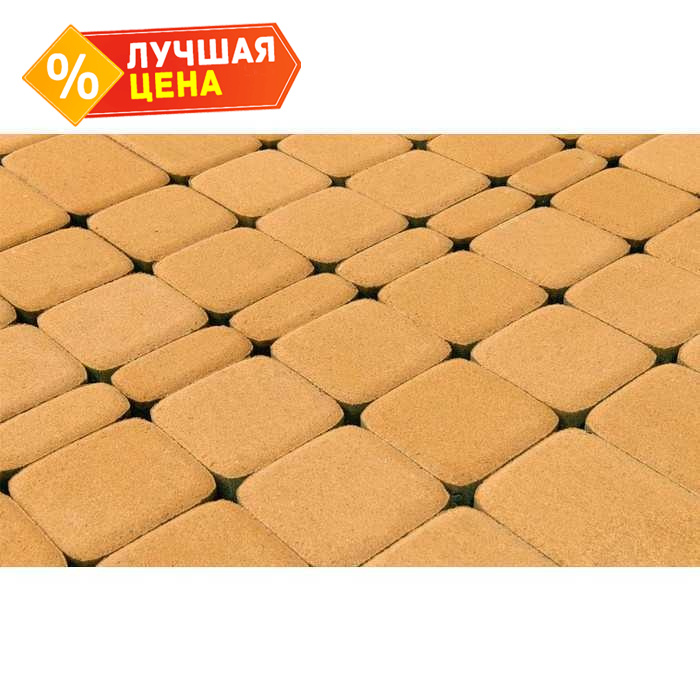 Плитка тротуарная BRAER Классико медовый, 115x60 мм