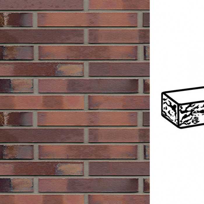 Кирпич клинкерный Muhr 04 S Rotbraun-bunt Spezia готик, 290х90х40 мм