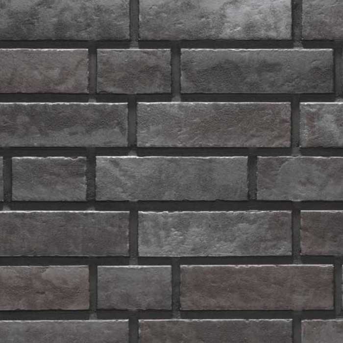 Клинкерная плитка Stroeher Zeitlos E 359 kohlenglanz рельефная, 400х71х14 мм